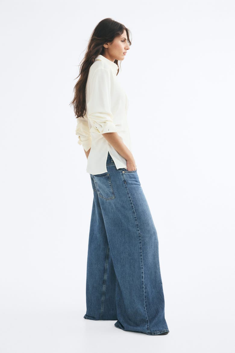 Draped Shirt, Alternate, color, Cream