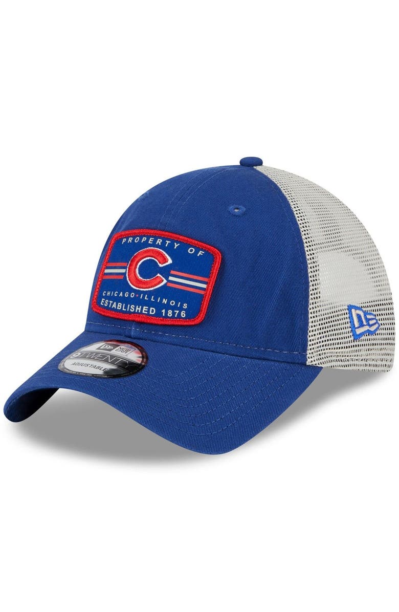 New Era Men's New Era Royal Chicago Cubs Property Trucker 9TWENTY Snapback Hat, Main, color, Royal