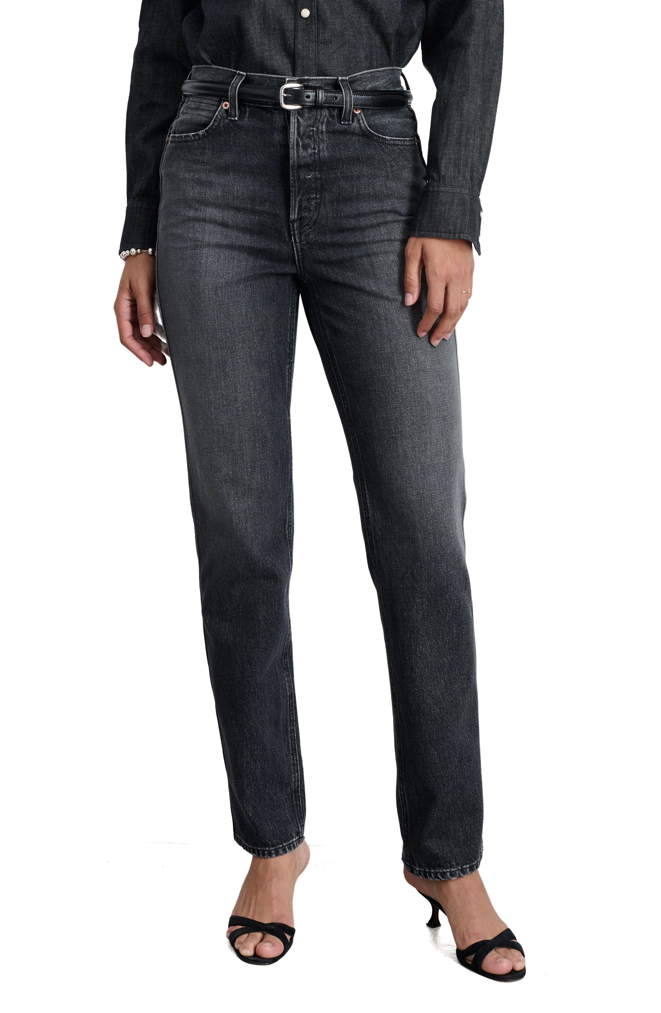 Carla High Waist Straight Leg Jeans