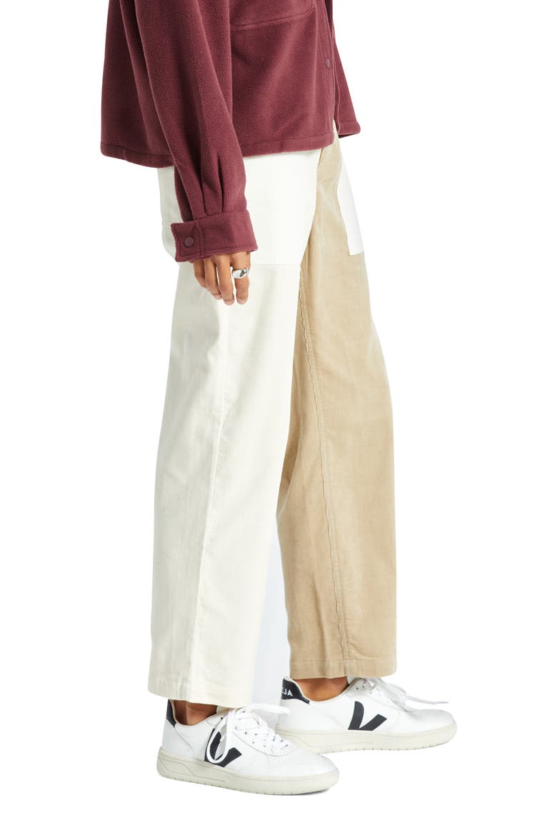 Vancouver Colorblock Cotton Corduroy Pants, Alternate, color, DOVE/ VANILLA