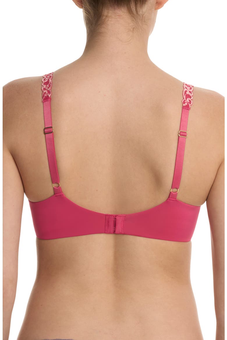 Pure Luxe Underwire T-Shirt Bra, Alternate, color, VINTAGE CHERRY/ PEACH BLUSH