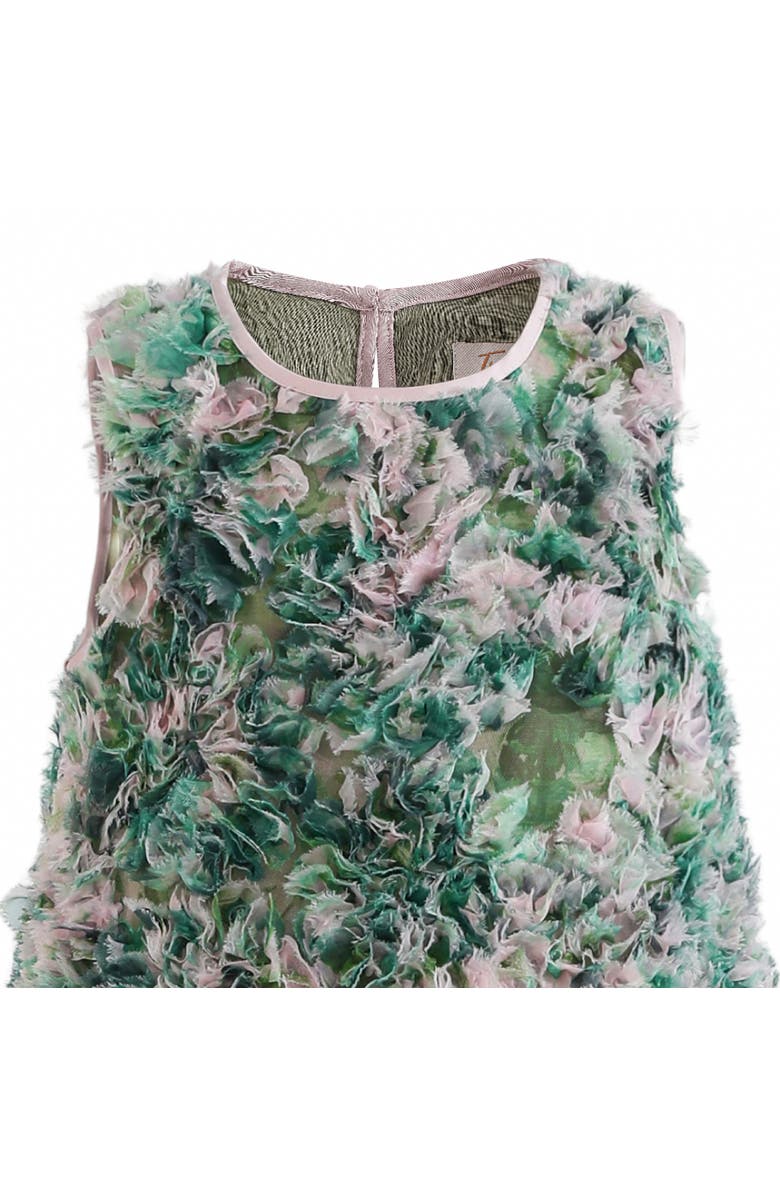 Tulleen Sylvie Floral Textured Dress, Alternate, color, Green