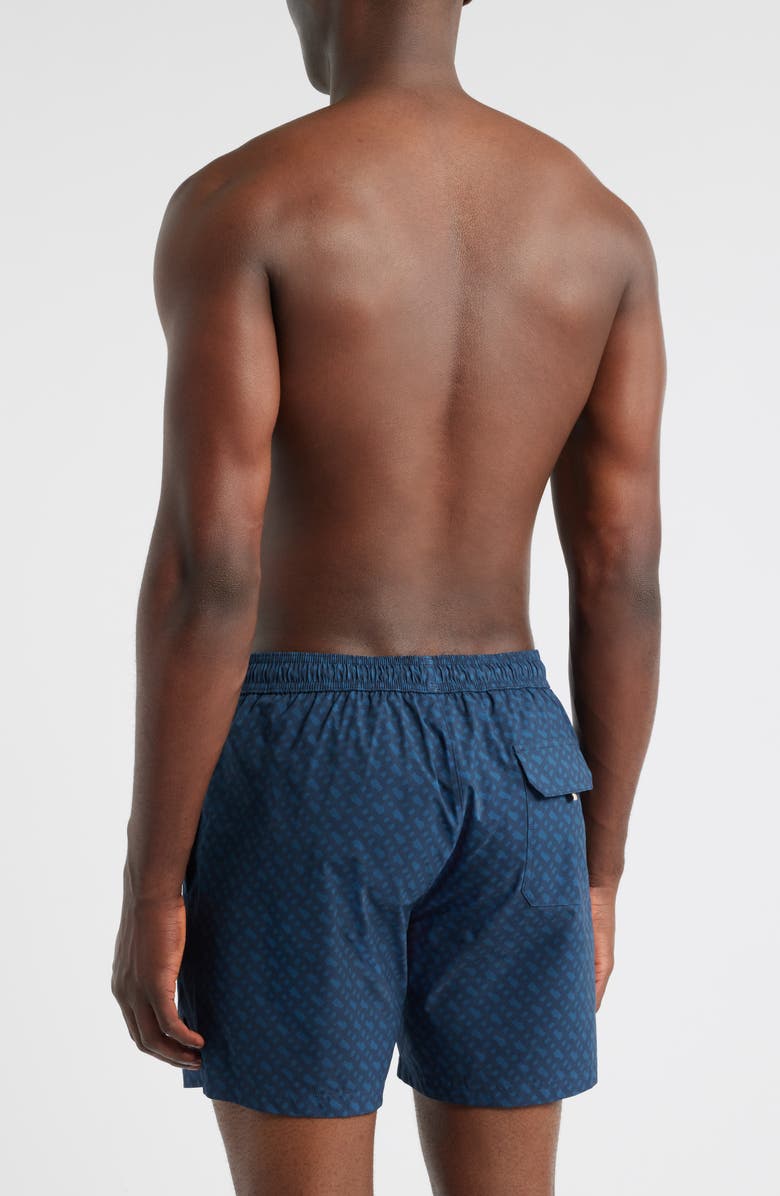 BOSS Vale Swim Trunks, Alternate, color, Open Blue