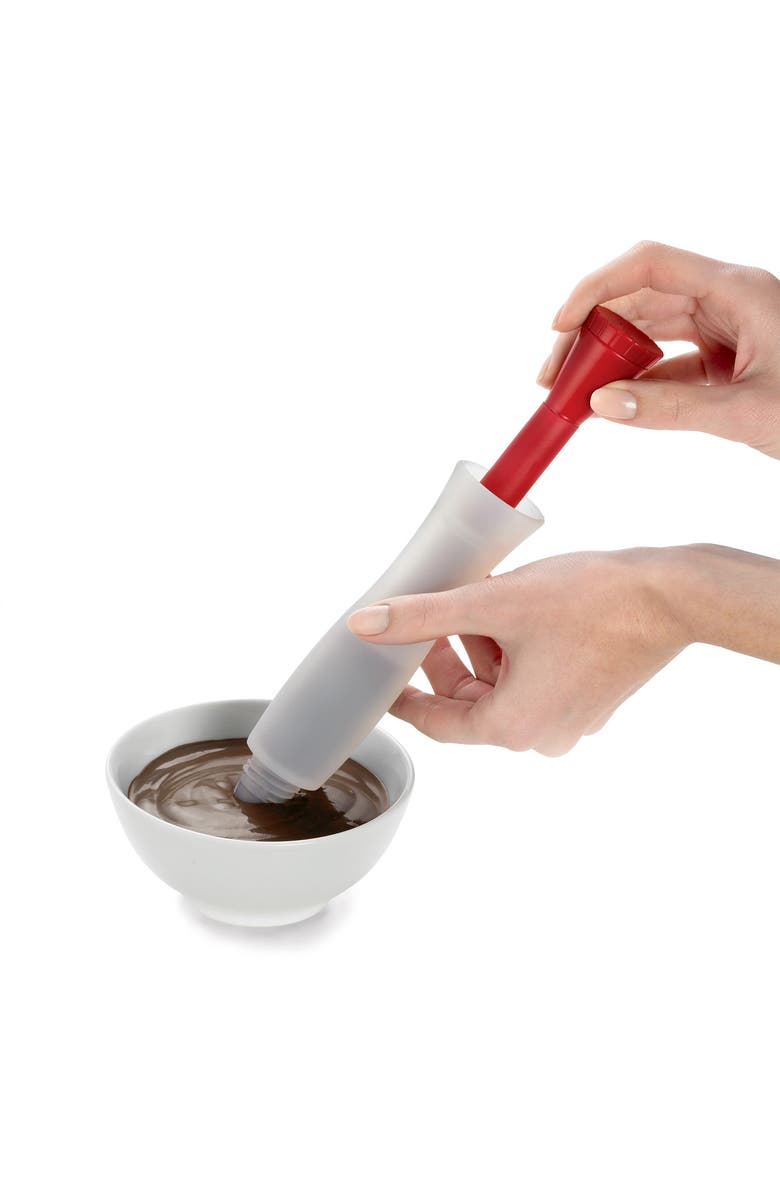 CUISIPRO Deluxe Decorating Pen Cookie And Cupcake Baking Food Frosting Pen, Alternate, color, Red