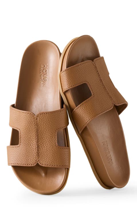 Leather Cutout Slides