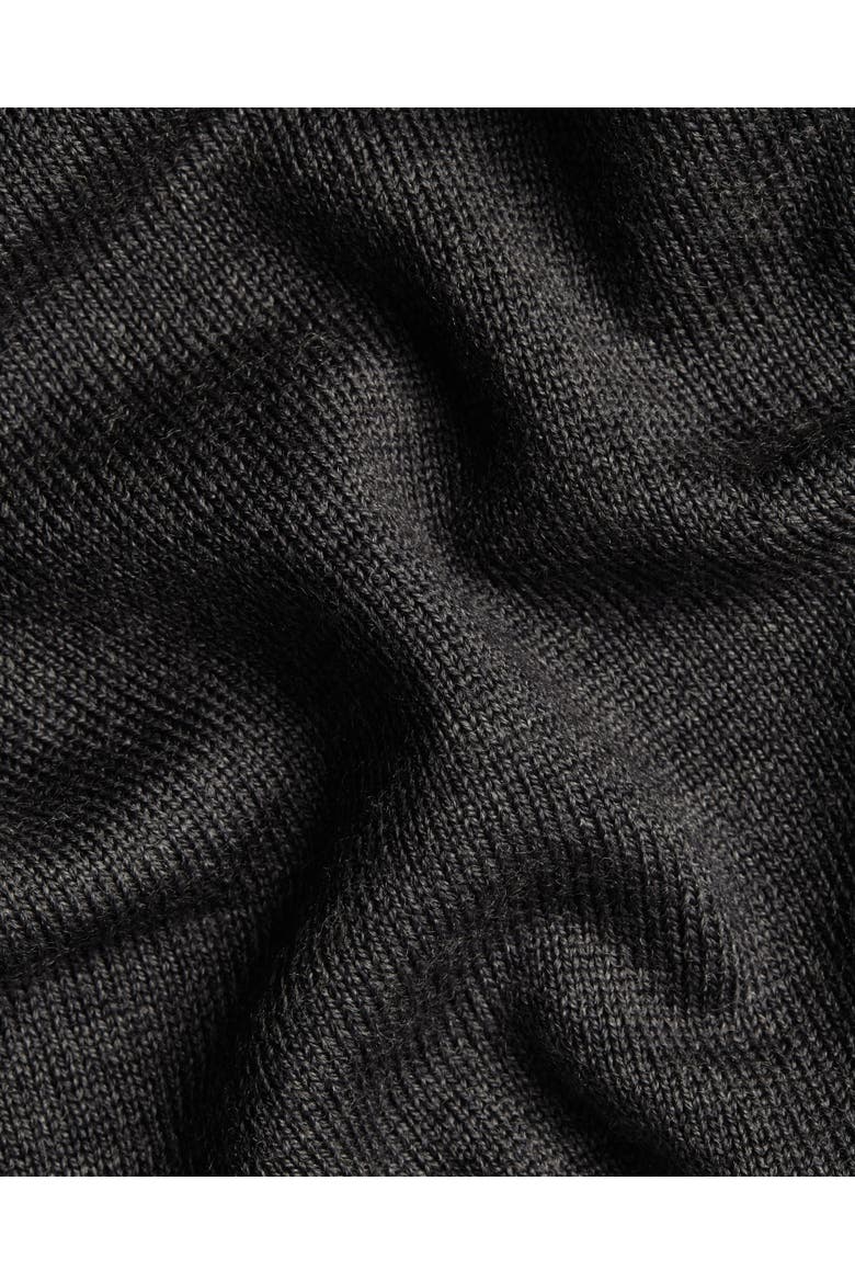 Merino Button Through Funnel Neck Cardigan, Alternate, color, Gray