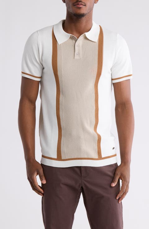 Colorblock Sweater Knit Polo