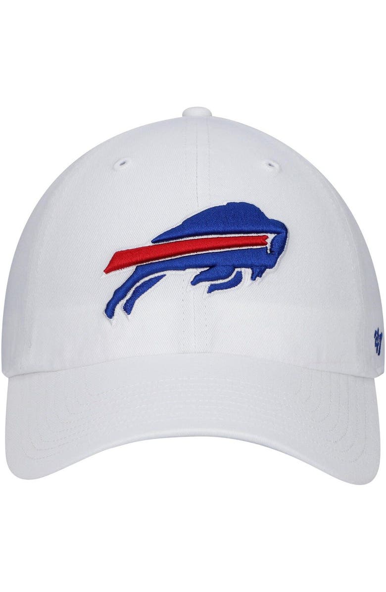 '47 Men's '47 White Buffalo Bills Logo Clean Up Adjustable Hat, Alternate, color,