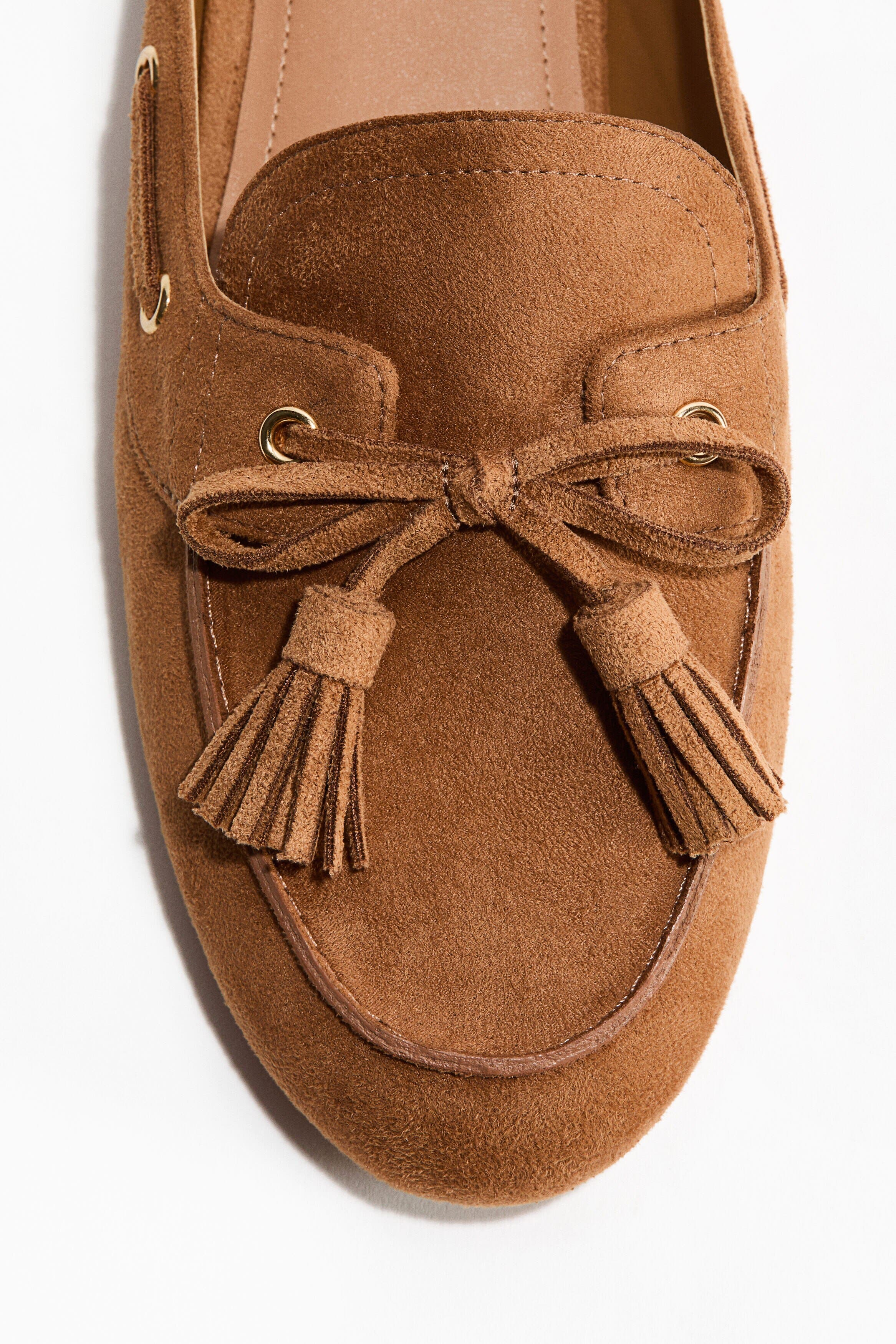 H&M Loafer Mules, Alternate, color, Dark Beige