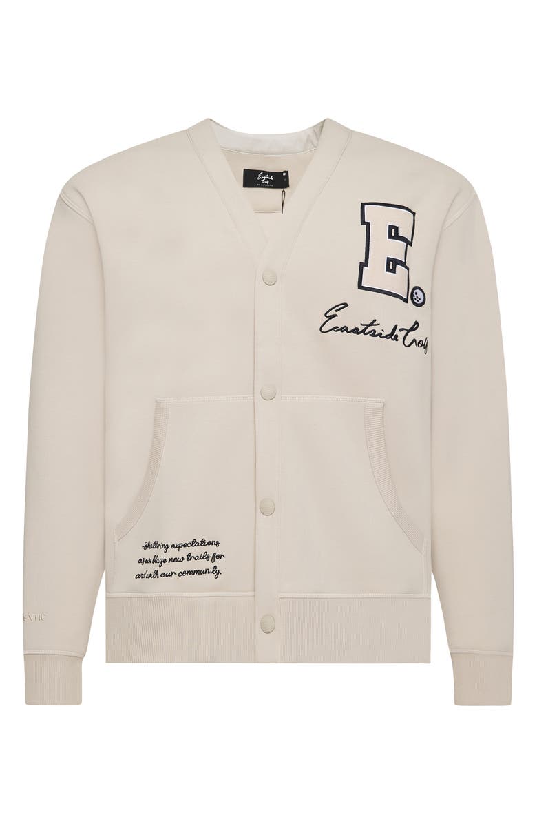 Eastside Golf Tech Fleece Snap Cardigan, Main, color, 