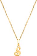 Tiny Blessings 14K Gold Diamond Initial 12-14" Necklace
