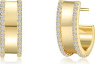 Lafonn Simulated Diamond Huggie Hoop Earrings
