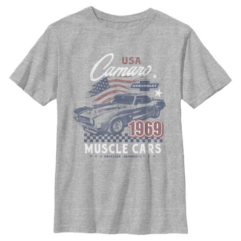 Boy's General Motors Camaro Muscle Cars  Graphic T-Shirt
