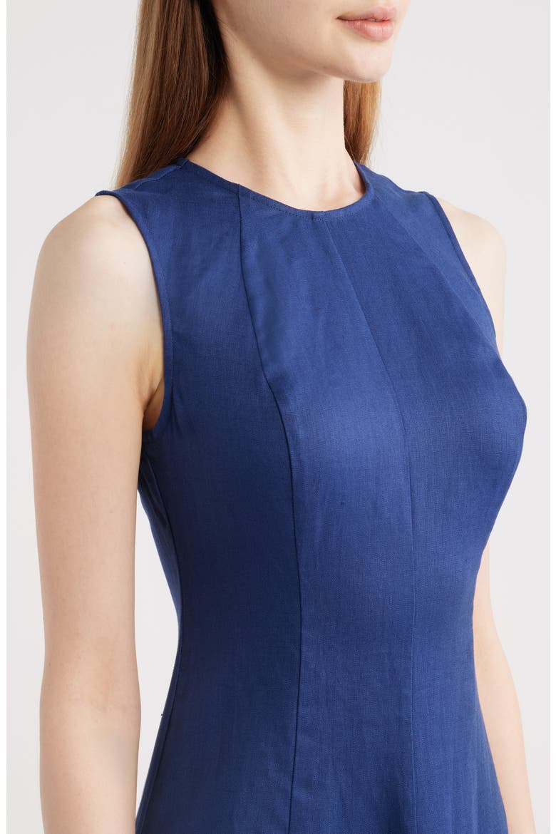 Cecila Sleeveless Linen Maxi Dress, Alternate, color, DANUBE