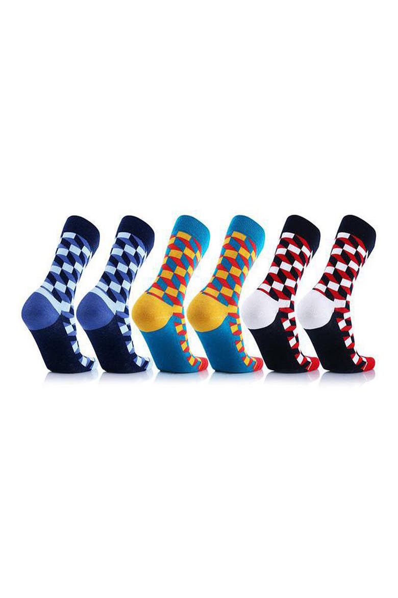 6-Pack Ankle Length Compression Socks, Main, color, MIX