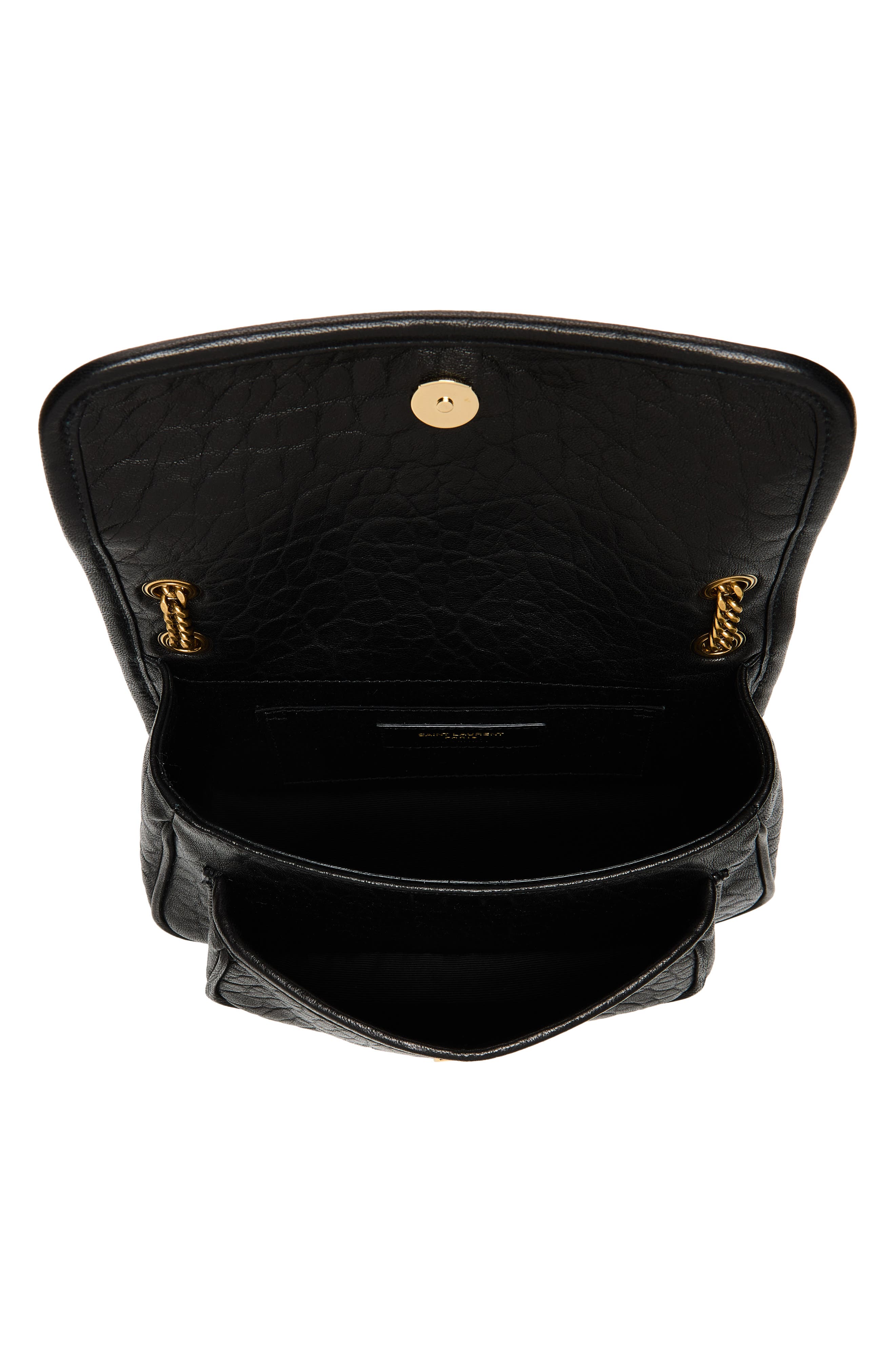 Saint Laurent Mini Niki Leather Shoulder Bag, Alternate, color, 