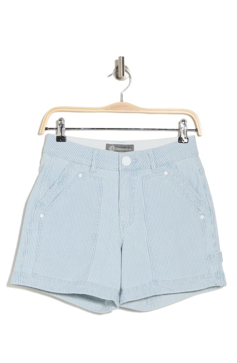 Democracy Railroad Stripe Carpenter Shorts, Alternate, color, Pwbl Powde