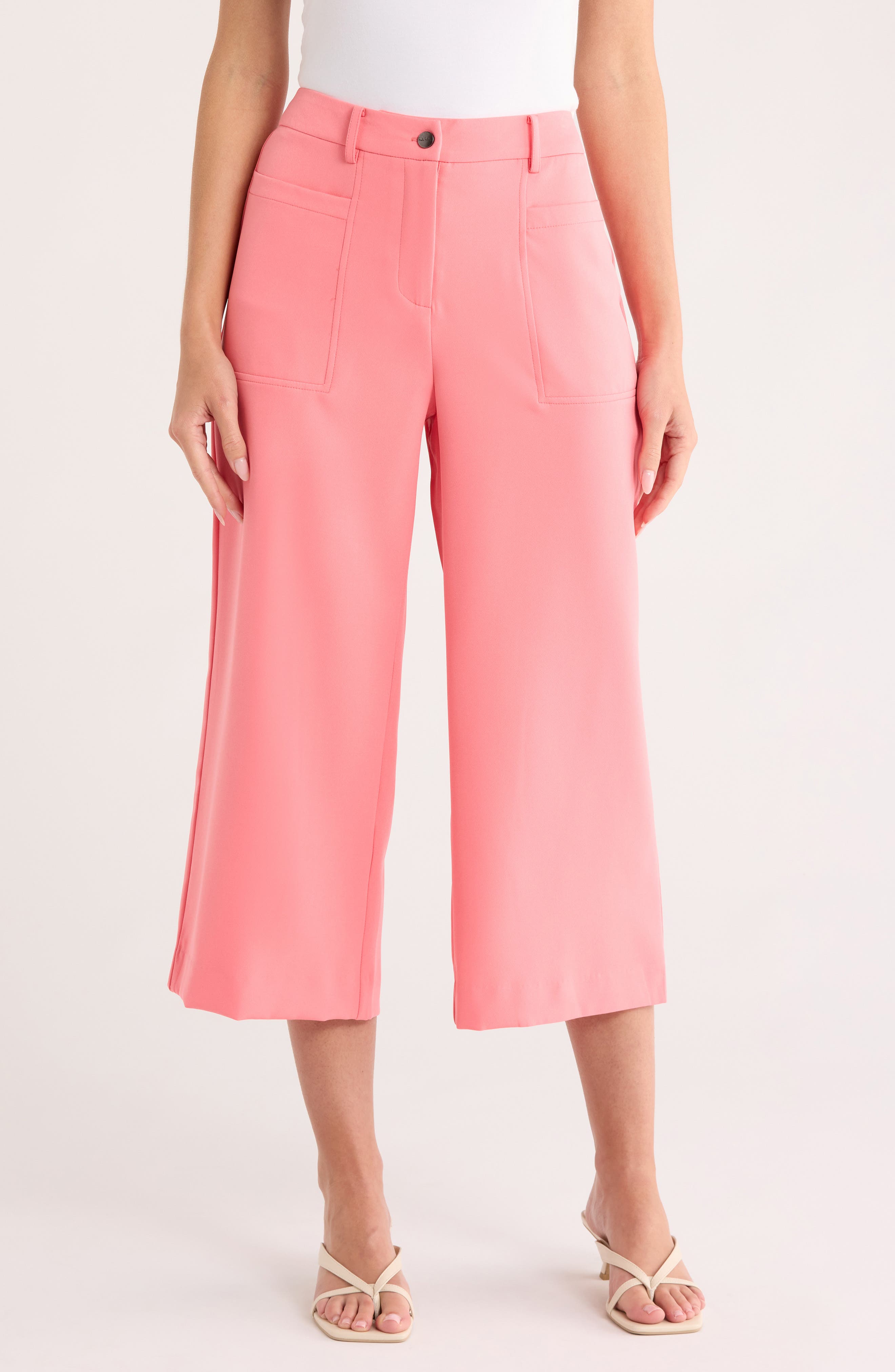 Nicole Miller High Waist Cropped Pants