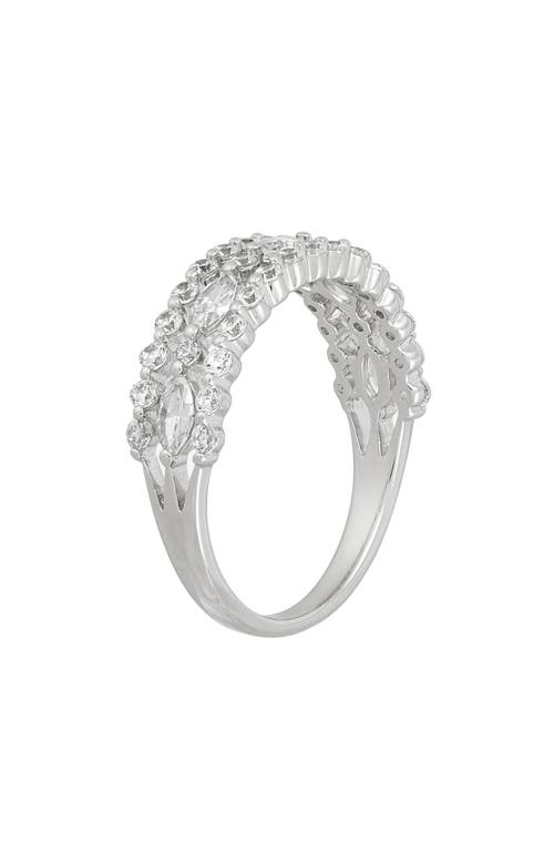 Frankie & Zoe 14k White Gold Lab Grown Diamond Triple Band Ring In Gold