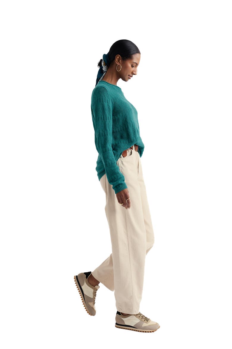 Kinter Organic Cotton Crewneck Sweater, Alternate, color, KNIT MELANGE DEEP DIVE