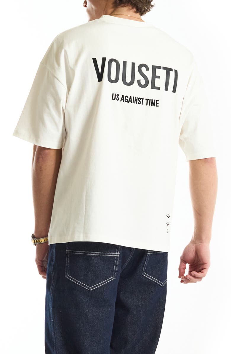 VOUSETI Us Against Time Cotton Graphic T-Shirt, Alternate, color, 