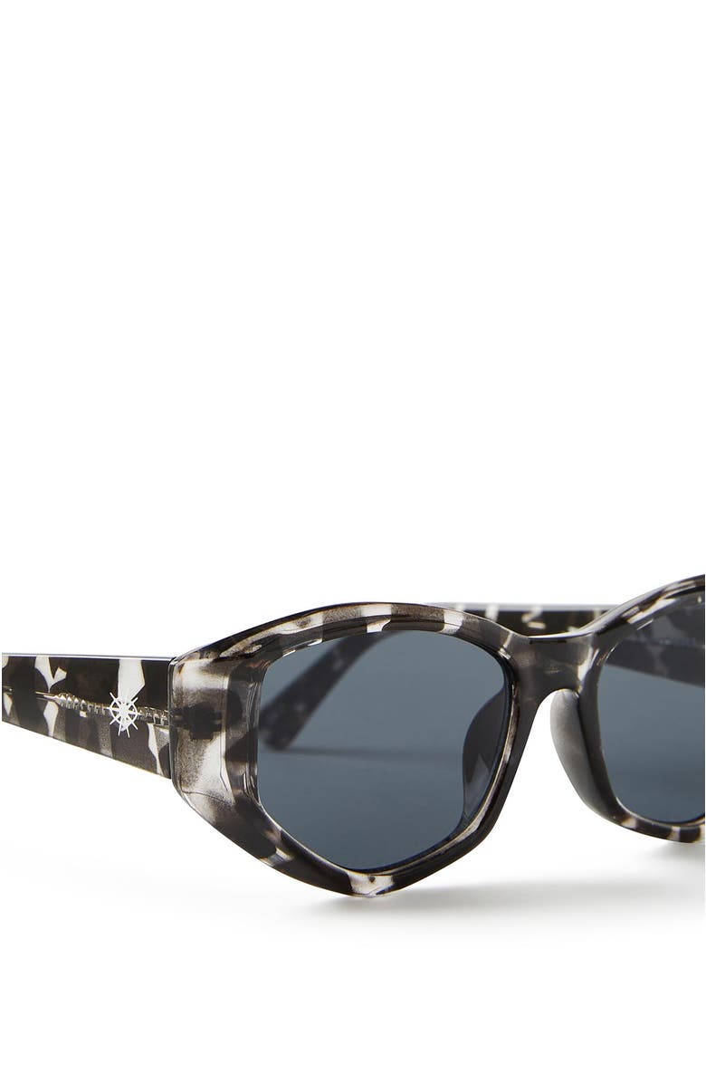 Cotton On Men's The Nightmare Sunglasses, Alternate, color, Black Clear Tort Smoke