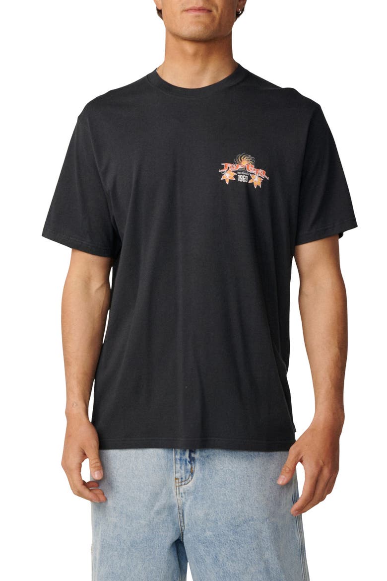 Hazed & Tubed Graphic T-Shirt, Main, color, WASHED BLACK