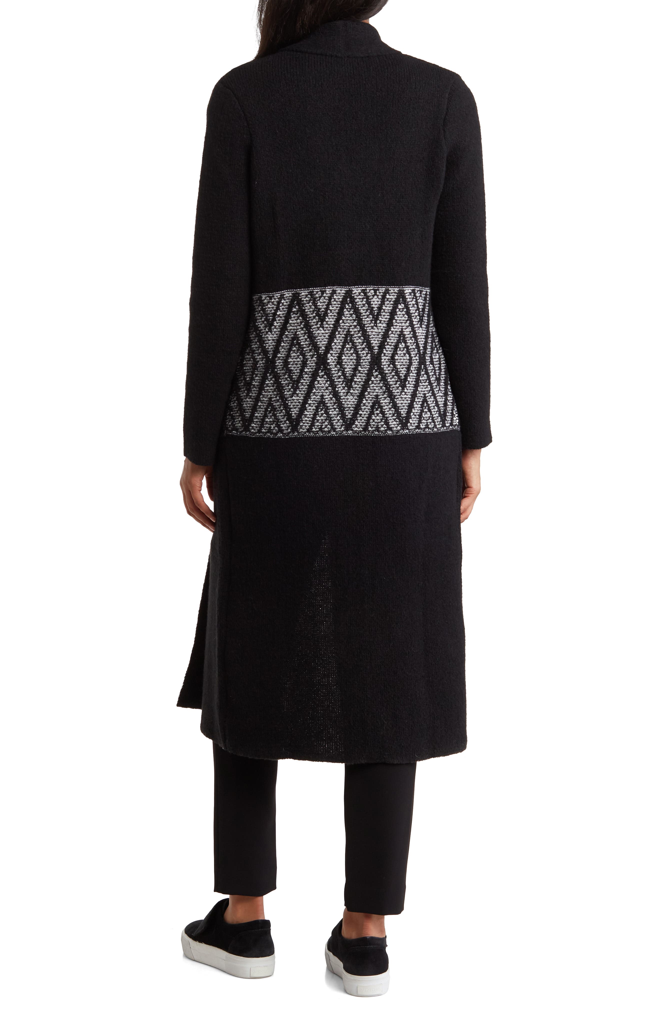 Diamond Pattern Shawl Cardigan - image 2