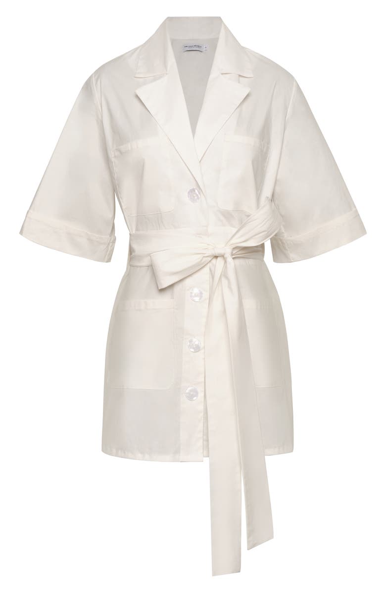 The Lulo Project Harbor Stretch Cotton Tunic Top, Alternate, color, Crudo