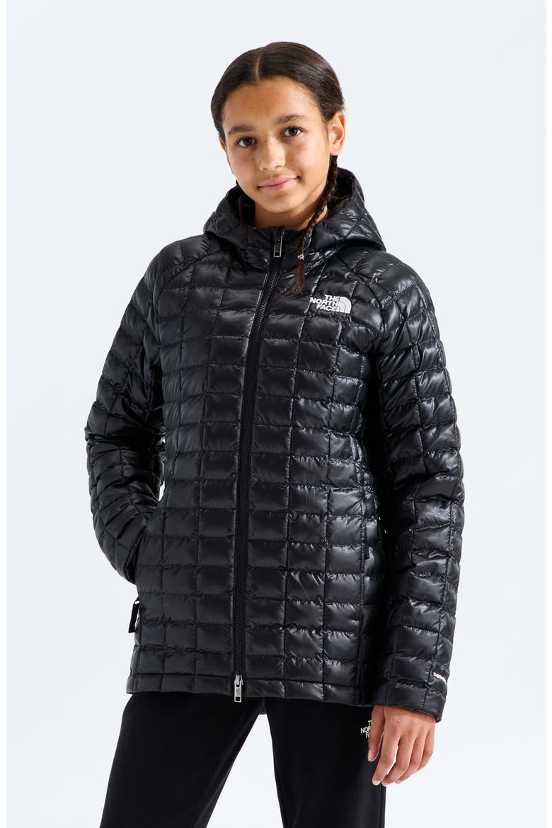 Kids' ThermoBall™ Eco Hooded Jacket, Alternate, color, TNF BLACK/ TNF BLACK