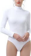 Kimi & Kai Women's Turtleneck Long Sleeve Bodysuit