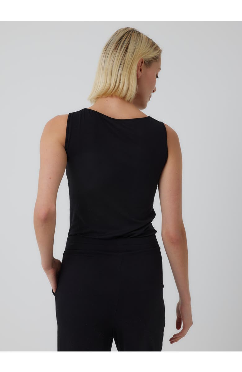 Majestic Filatures Soft Touch Crewneck Tank, Alternate, color, Noir