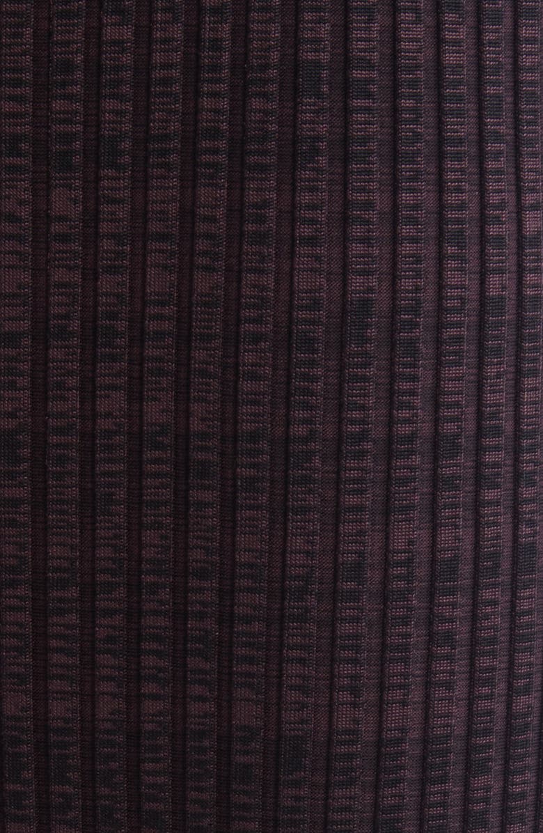 BOSS Farmina Rib Midi Sweater Skirt, Alternate, color, Nightfall Burgundy Melange