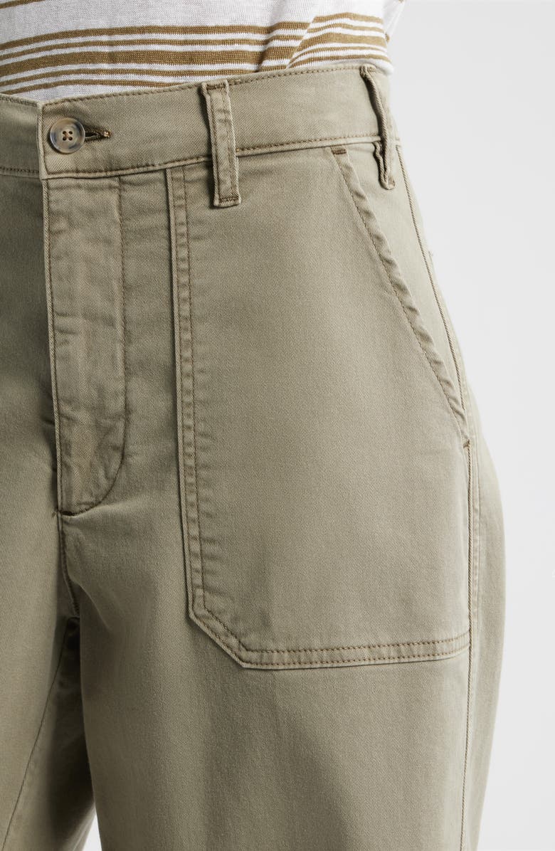 FRAME The Ranger Crop Wide Leg Utility Pants, Alternate, color, Thyme