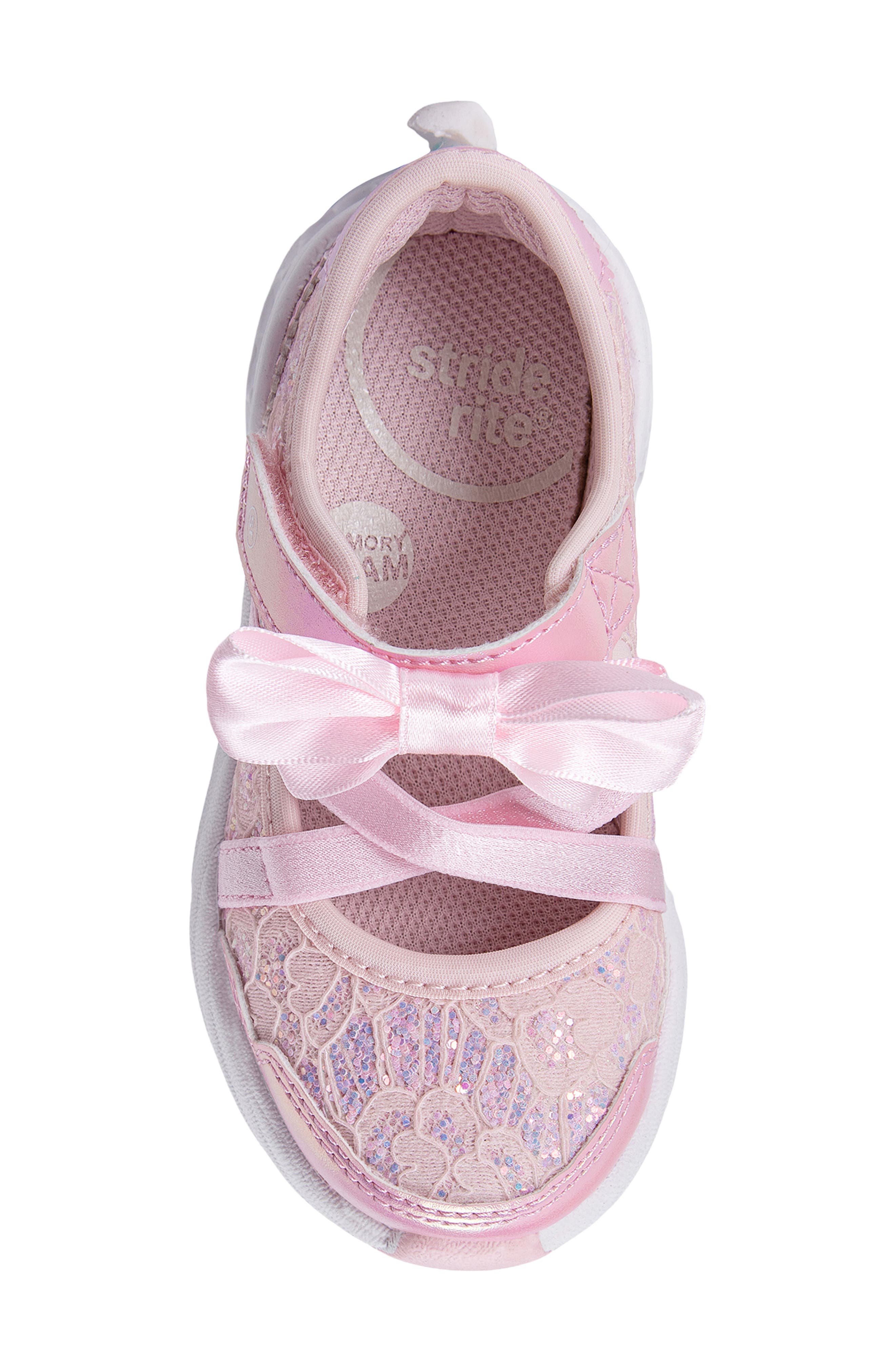 Stride Rite Kids' Light Up Flora Sneaker, Alternate, color, Blush