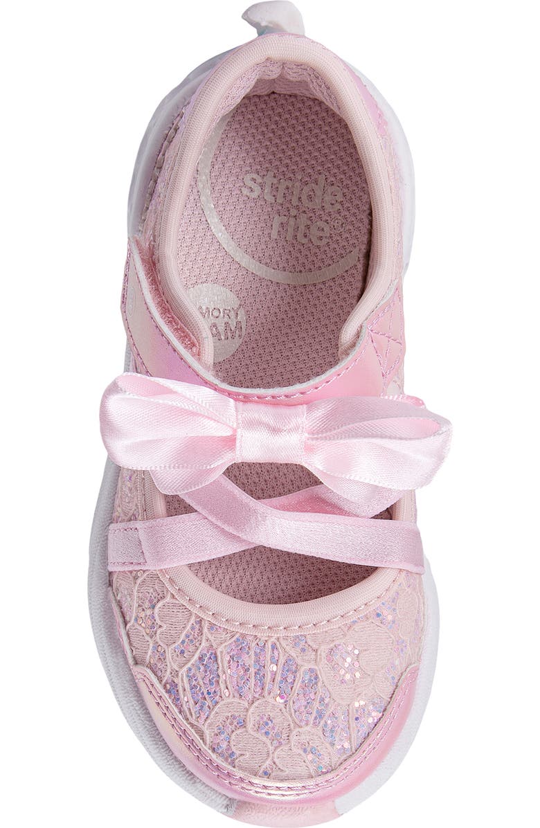 Stride Rite Kids' Light Up Flora Sneaker, Alternate, color, Blush