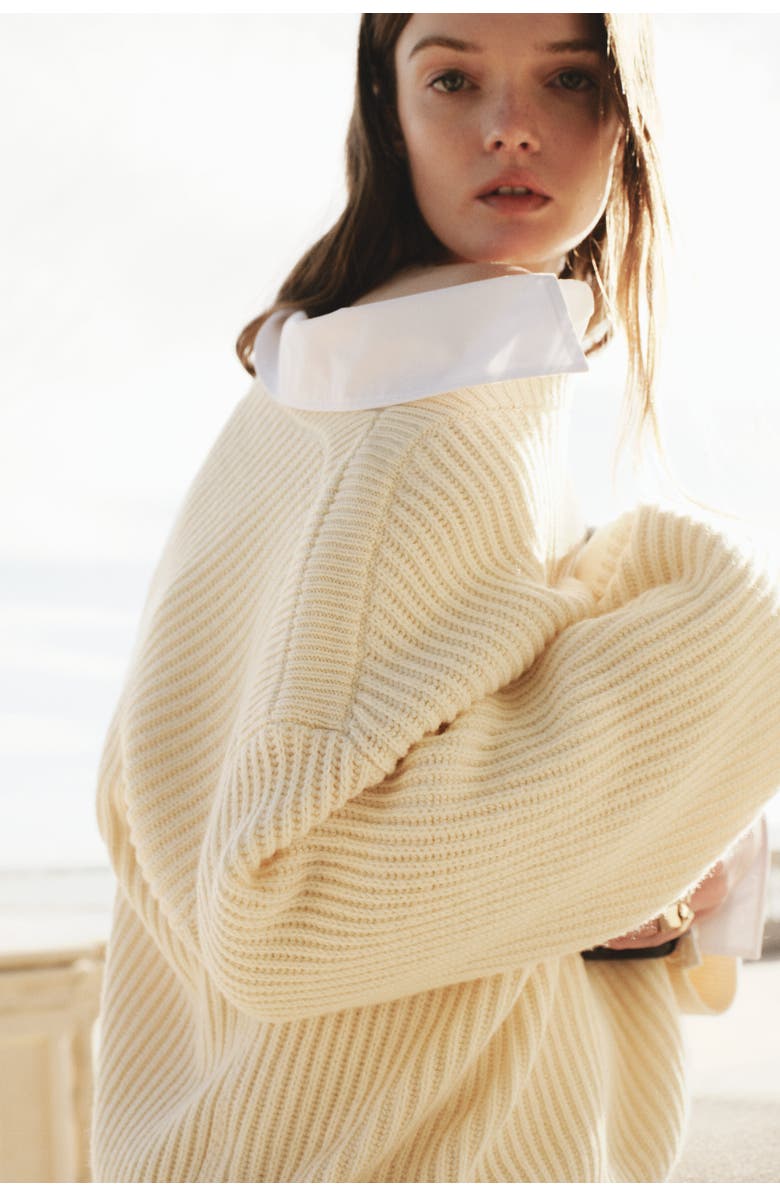 H&M Oversized Wool-blend Jumper, Alternate, color, Cream