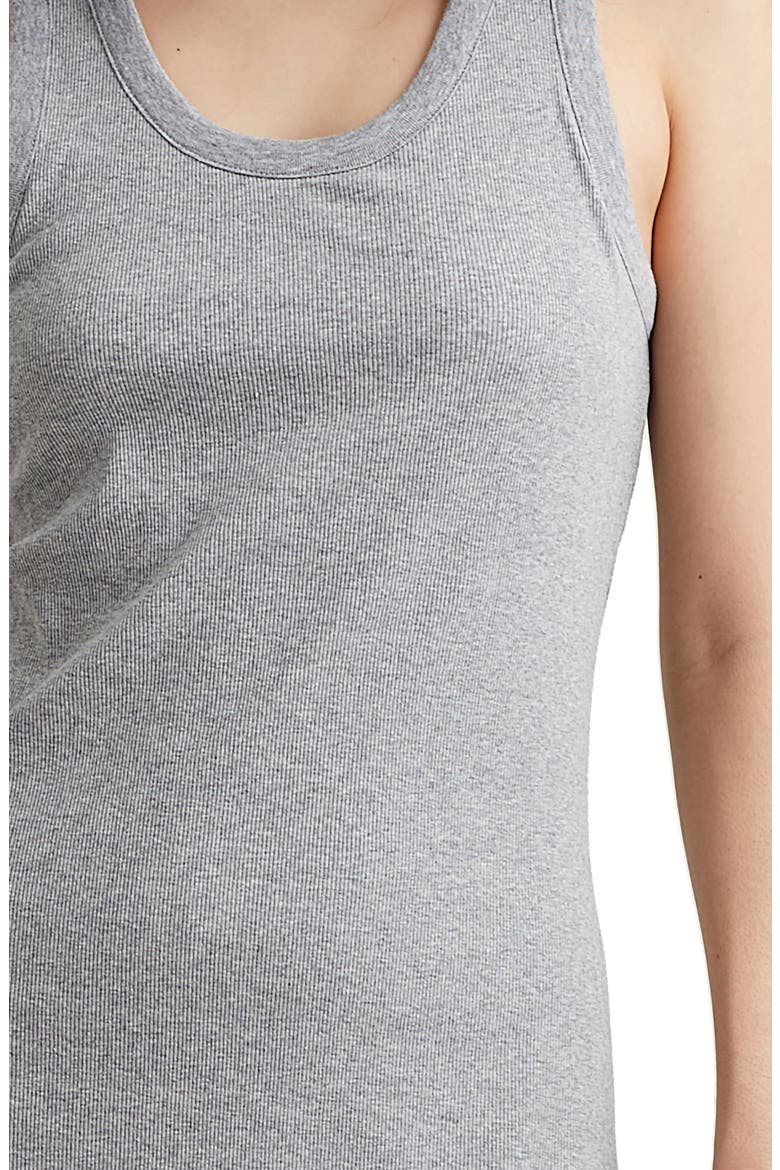 Milla Rib Shelf Bra Nightgown, Alternate, color, GREY
