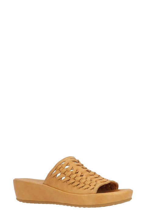 Cyra Platform Wedge Slide Sandal (Women)