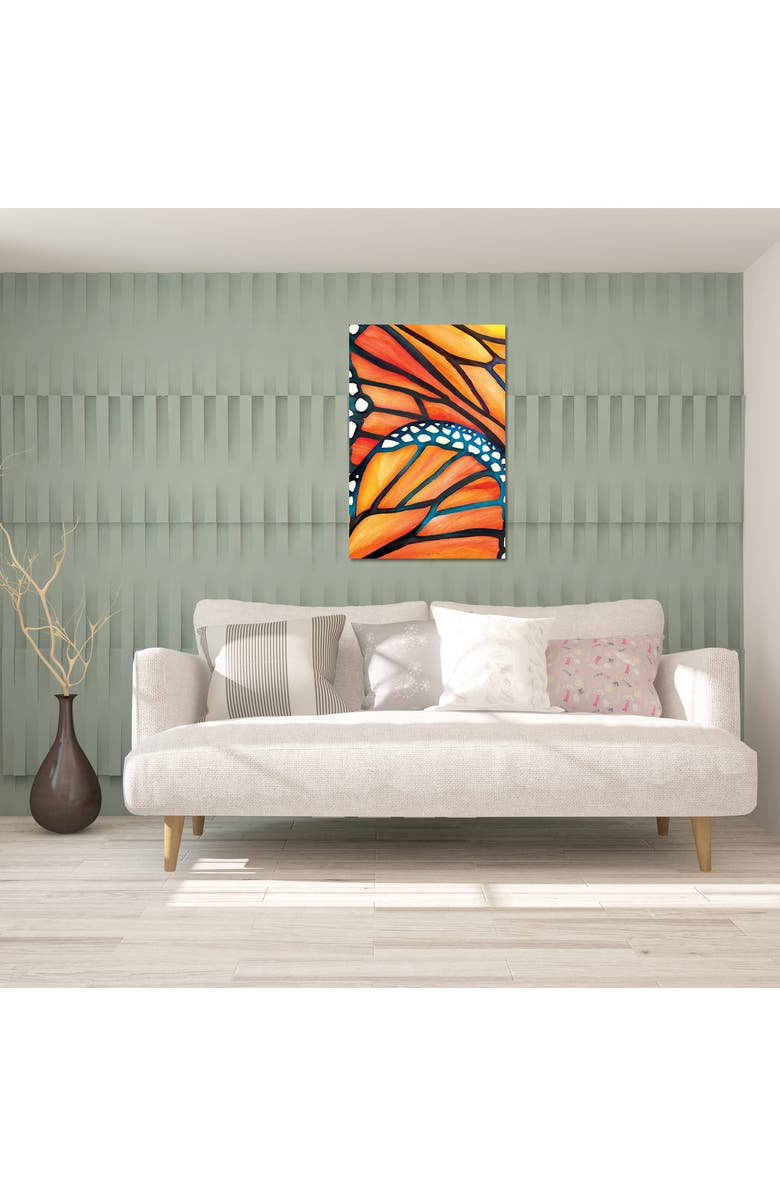 iCanvas Butterfly Modern Canvas Art by Polanika, 18"x12", Alternate, color, Orange