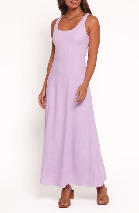 Tatum Sleeveless Linen Blend Maxi Dress