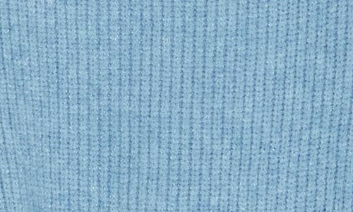 Love Token Whipstitch Sleeve Sweater In Blue