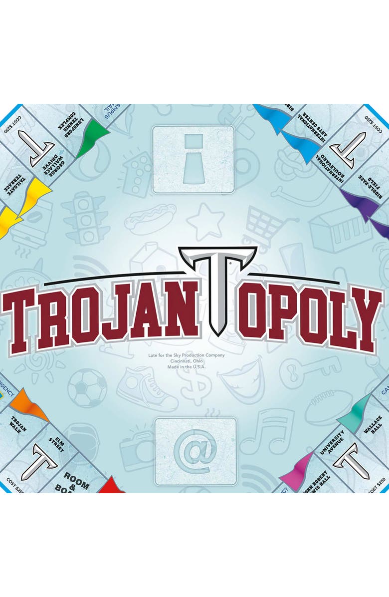 Late for the Sky Troy University Trojanopoly Monopoly Board Game, Alternate, color, Multicolored