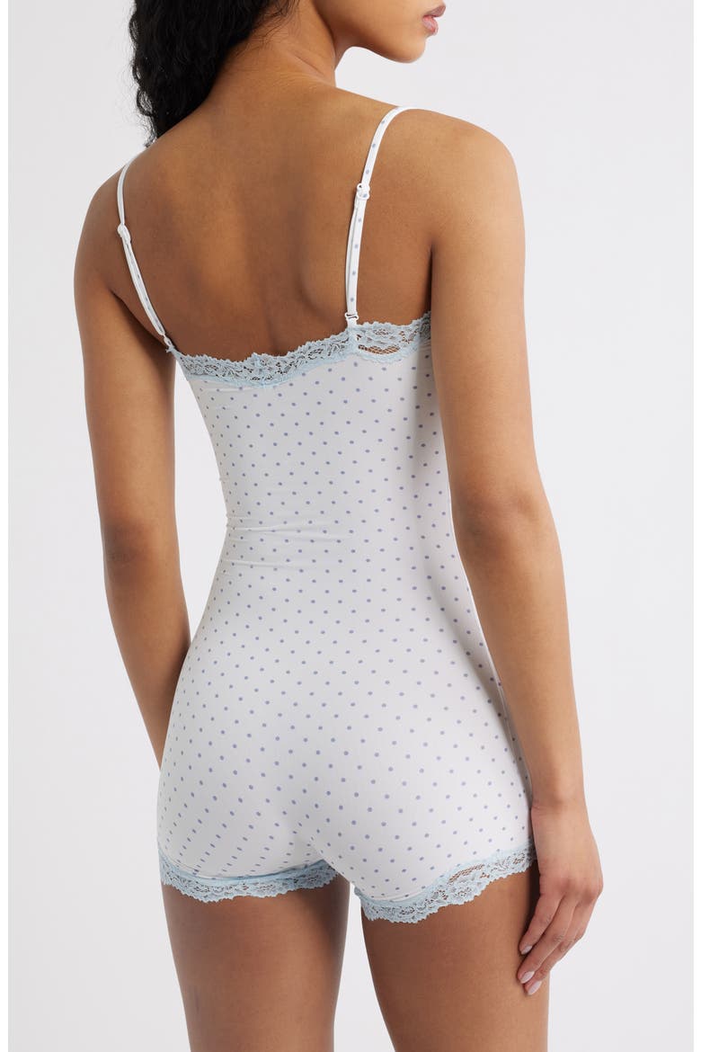 Fits Eveyrbody Lace Romper, Alternate, color, SLATE PIN DOT PRINT