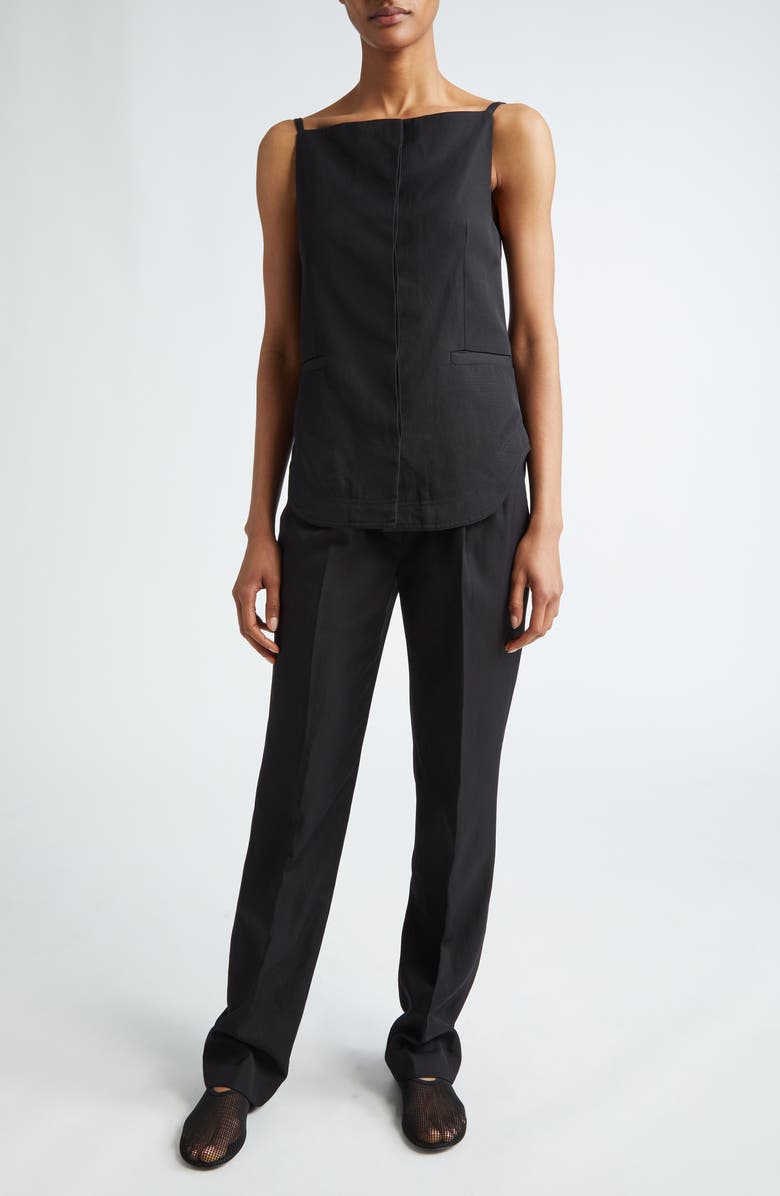 LOULOU DE SAISON Takaroa Elastic Waist Pleated Pants, Alternate, color,