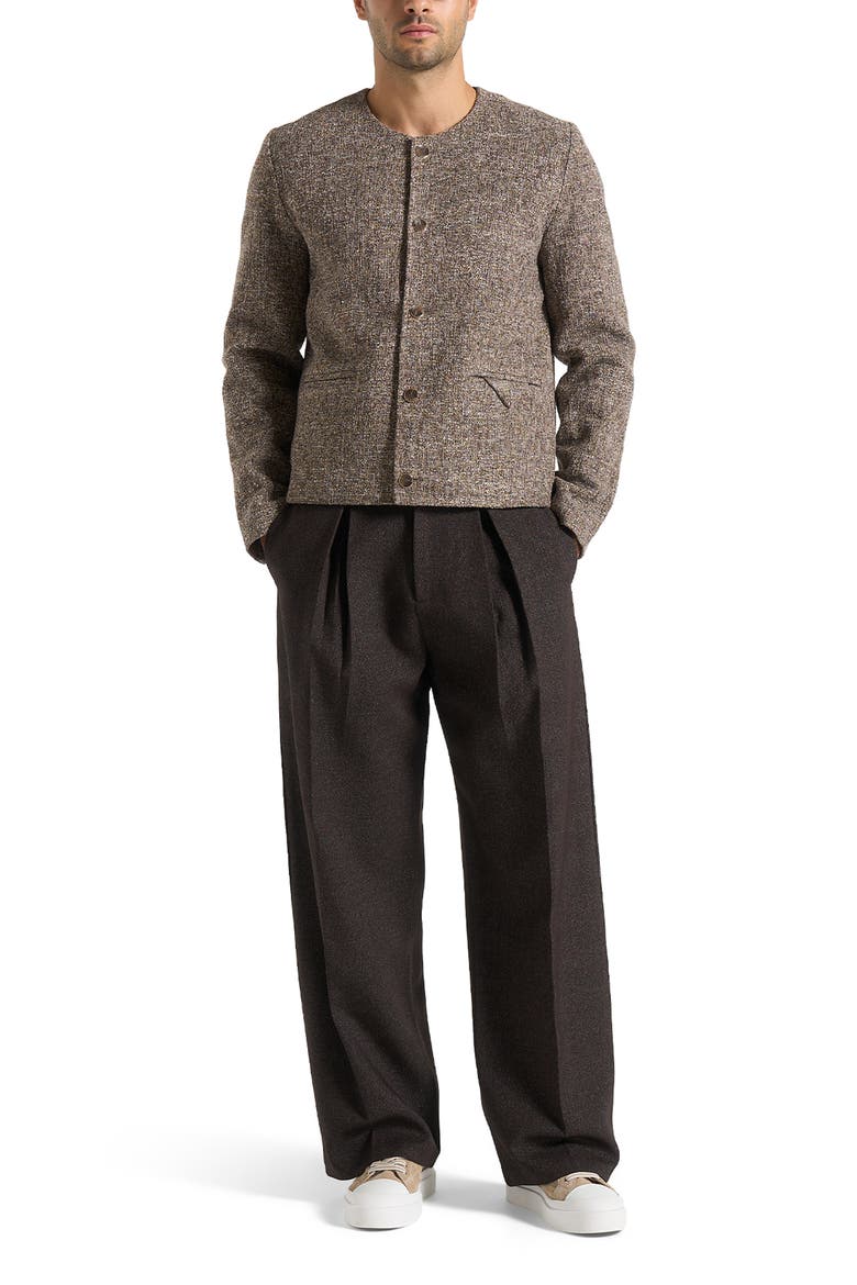 Melvin Textured Jacket, Main, color, Brown