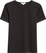 Lafayette 148 New York Stretch Cotton Crewneck T-Shirt