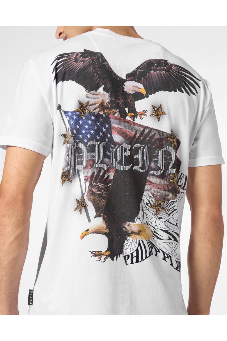 T-Shirt Round Neck Men, Alternate, color, white