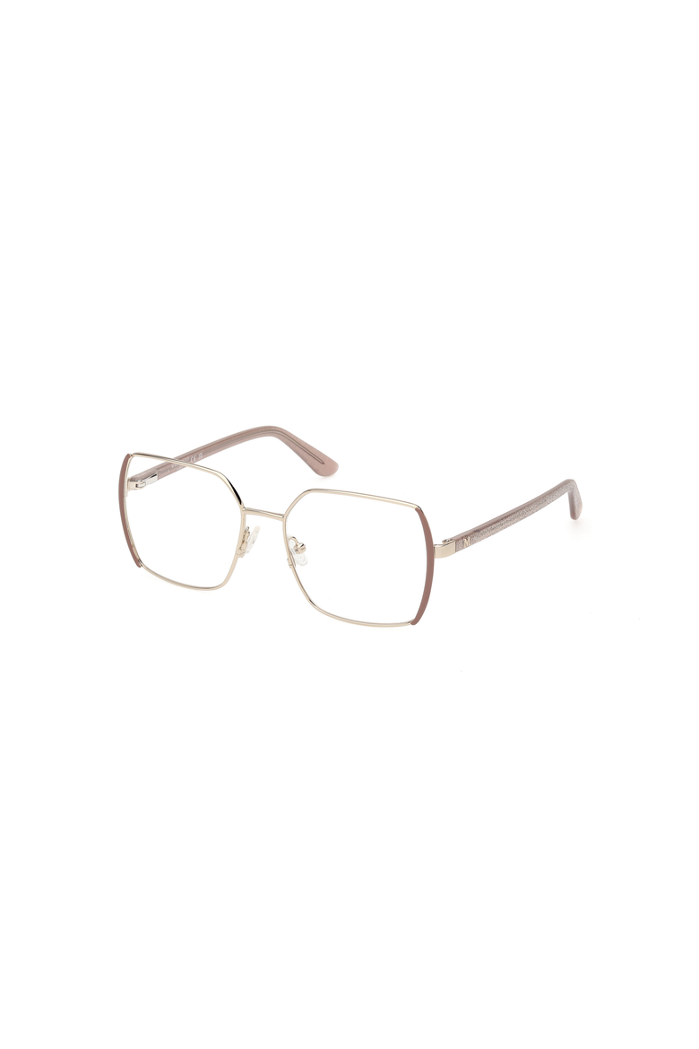 Geometric Metal Eyeglasses, Main, color, Beige
