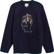 Brain Dead x Brooks Brothers California Logo Embroidered Roll Neck Baby Alpaca Blend Sweater